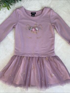 Zunie Purple Unicorn Tutu Dress 5 Girls
